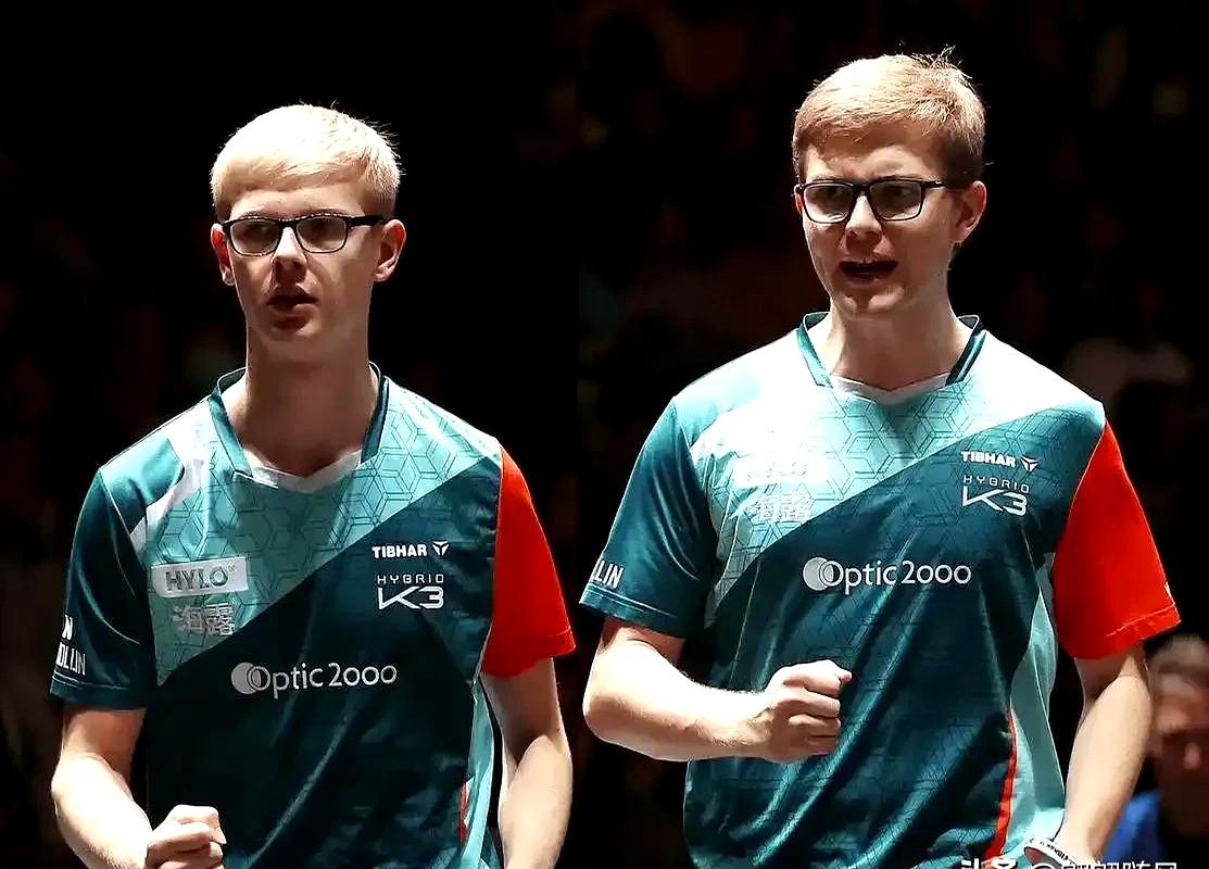 法国乒乓球队碾压英国乒乓球队，波尔制霸全场